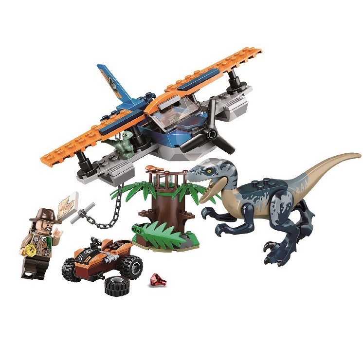 24 horas para entrega goodsToys/Blocos de Construção Infantil Jurassic World Series Compatível com Lego Z4M1