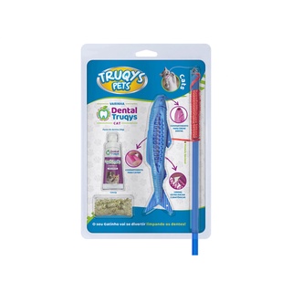 Brinquedo Interativo Para Gatos Truqys - Varinha Dental Cats
