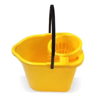 Balde C/ Suporte Espremedor Para Panos 14 Lts Amarelo em Oferta na Shopee