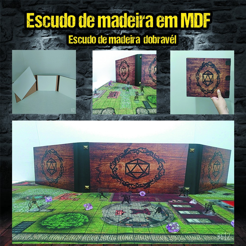 Escudo do mestre para RPG Dungeons and Dragons