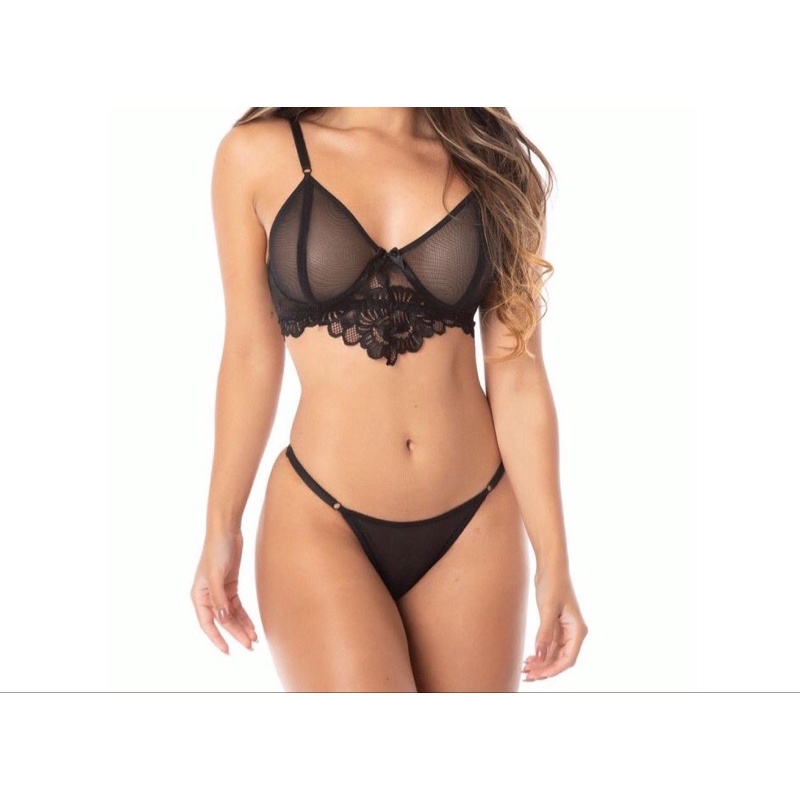 Conjunto Calcinha E Sutiã Sensual Com Aro Sem Bojo Linha Sexy Moda Intima Shopee Brasil 4599