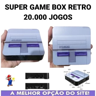 Game Retro SNES 20.000 Jogos + 2 Controles diversos jogos