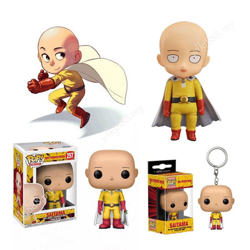 Funko Pop One Punch Man Saitama Keychain Figure