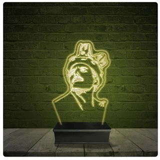 Led Luminária Acrílico Abajur - Queen Freddie Fercury