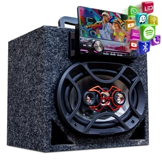 Caixa Ativa Residencial Bravox 6x9 Ativa Bluetooth Usd/aux