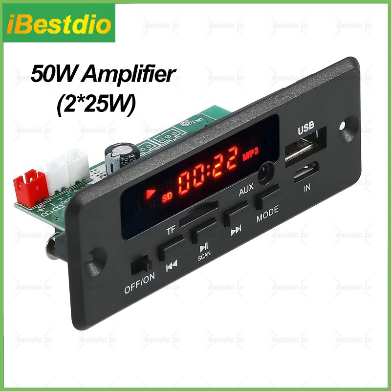 Amplificador HIFI 2x 80W 3x 25W USB/MP3 Bluetooth 
