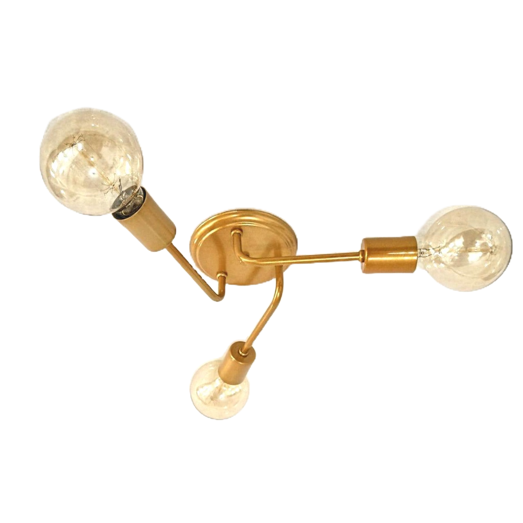 Luminária de Teto/Parede Sputnik Aranha Clean Industrial Retrô Para 3