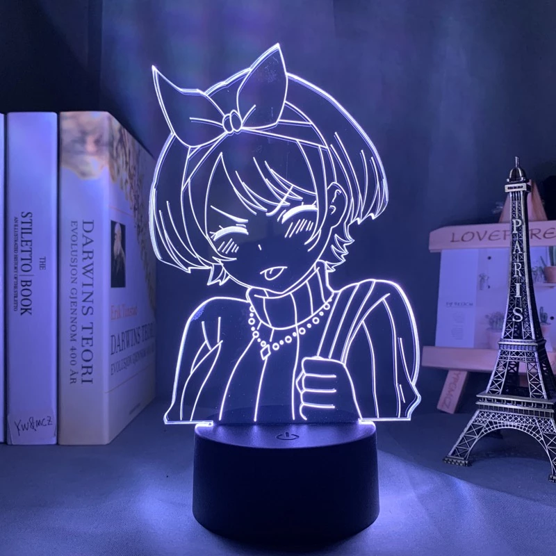 Anime Rent A Girlfriend Sarashina Ruka Figure Lâmpada Led Noturna1