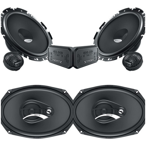 Alto Falante Kit 2 Vias Hertz 6 Polegadas Dsk170 + Dcx 6x9 Hertz