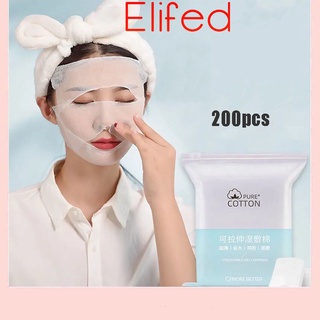 2000 Peças De Maquiagem Descartável Extensível De Algodão Compressível Úmido Toalhetes De Limpeza facial
