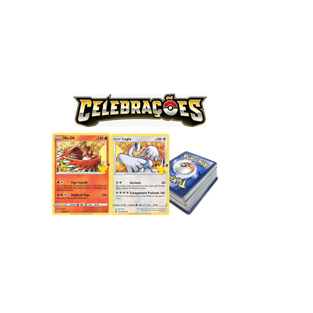 Kit 5 Cartas Pokémon Lendários Sem Repetição Original Copag