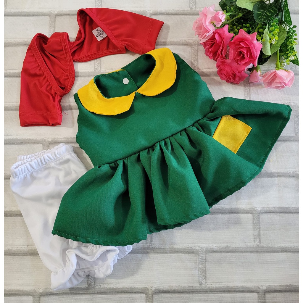 Vestido Fantasia Bebê Mesversário e infantil Chiquinha : Bolero ...