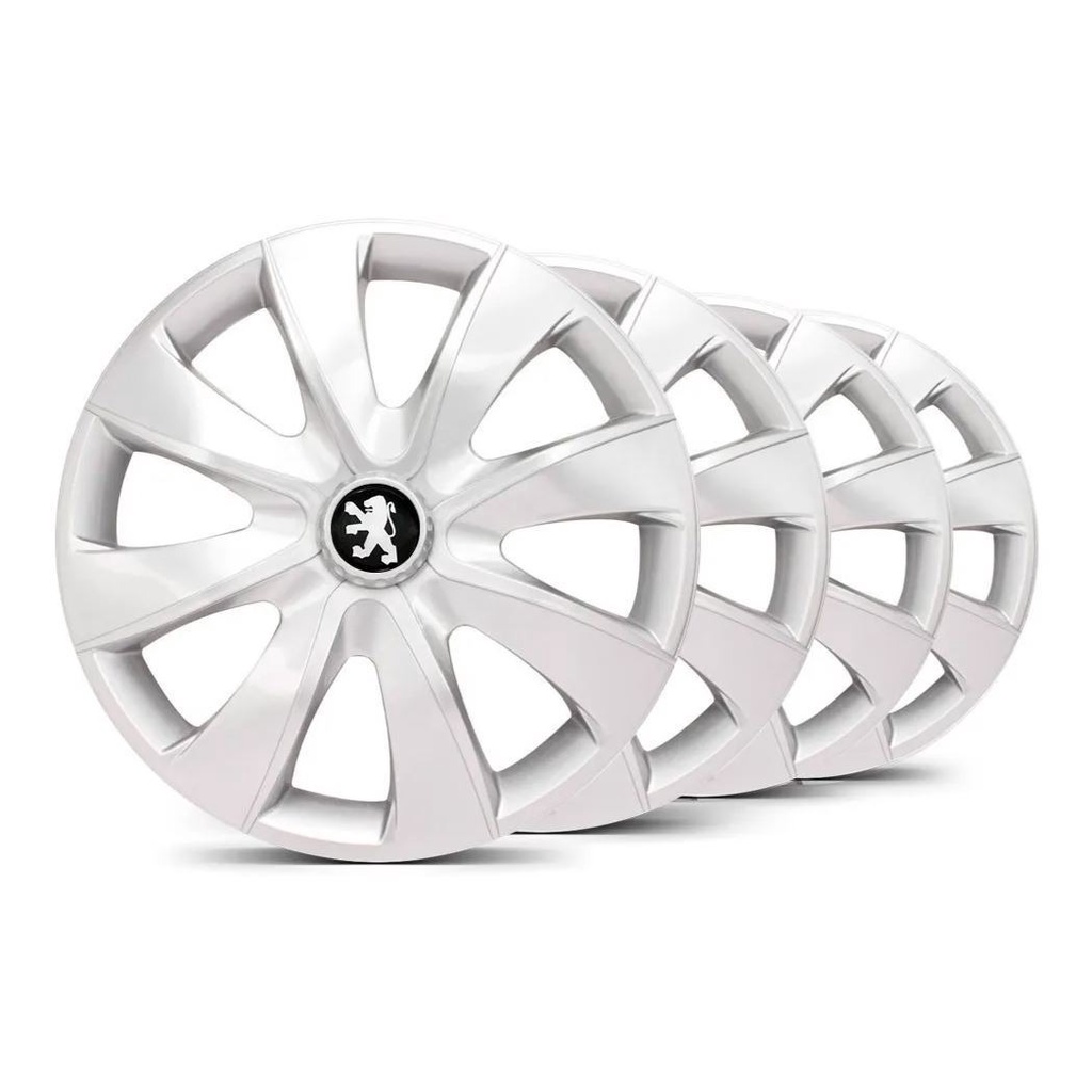 Jogo Calota Aro 14 Esportiva Prime Peugeot 106 206 207 208 306 307 ...