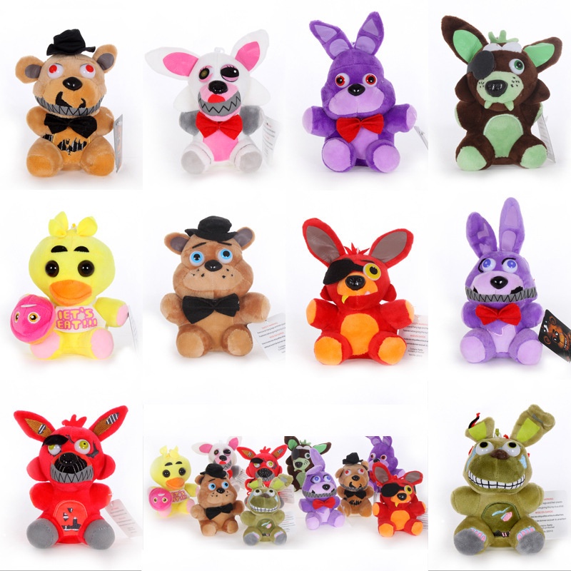 FNAF Freddy's Plush Toy para crianças, bichos de pelúcia, urso
