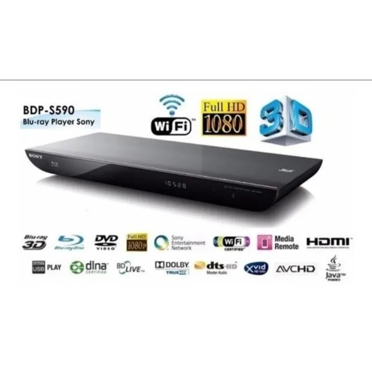 Blu Ray dvd e sacd player Sony BDP S590 desbloqueado (DVD