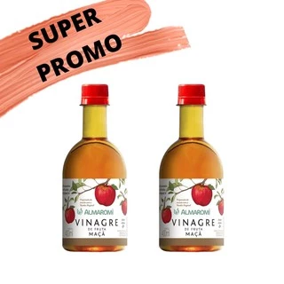2 Vinagres de Maçã 400ml cada Acidez 4% Almaromi