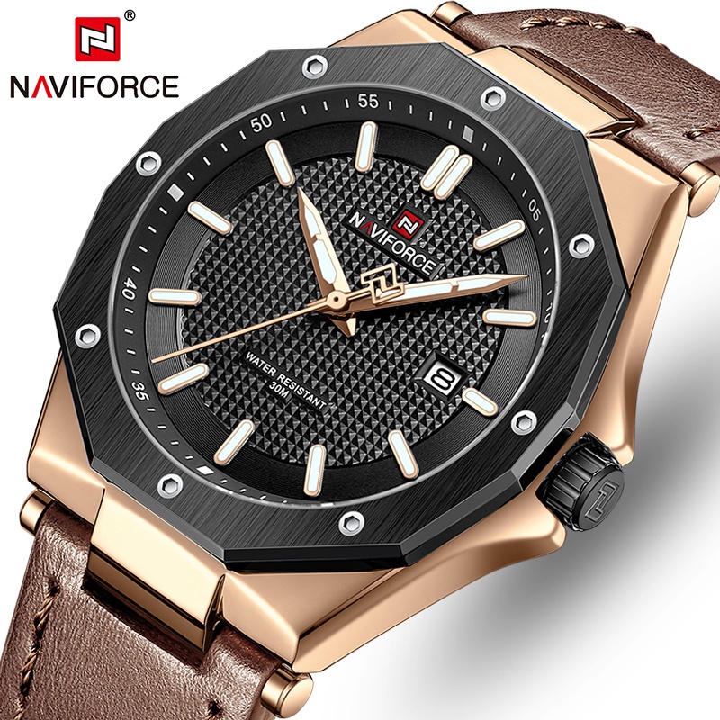 NAVIFORCE Marca Mens Relógio Original À Prova D'água Top De Pulso De Luxo Digital Casual Moda Esporte Data Display 9201 I.357704364