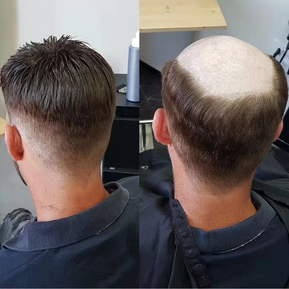 Resistente ao calor Perucas Masculinas Bonito Masculino Texturizado Perm  Cabelo Curto Peruca Fofo Em Camadas Franja Lateral Cabelo Liso Perucas  Completas Para Traje Diário Sintético