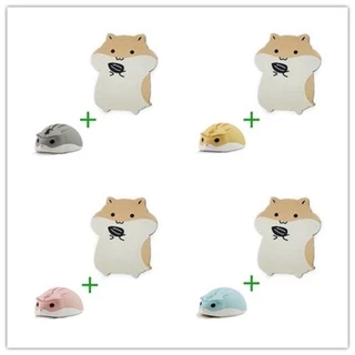 Rato Sem Fio 3D Fofo Formato De Hamster Animal Mouse 1200 DPI Desenho Animado Anime Slient PC Computador Ergonômico Fosco Mudo Para Crianças