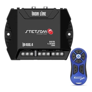 Módulo Amplificador Ir400.4 400.4 400w + Controle Jfa Azul