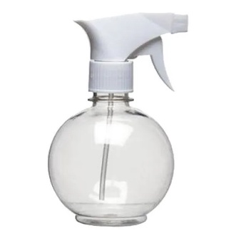 3 Borrifador 300ml Com Gatilho Branco Modelo Bolinha P/ Cabelereiros