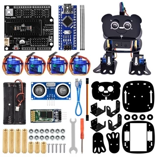 LAFVIN DIY 4-DOF Kit Robô Panda Compatível Com Arduino Nano Tutorial De CD