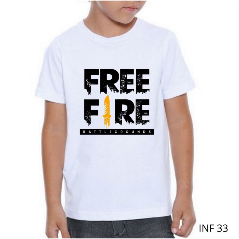 Camiseta Free Fire Personalizada Adulto e Infantil Kapella