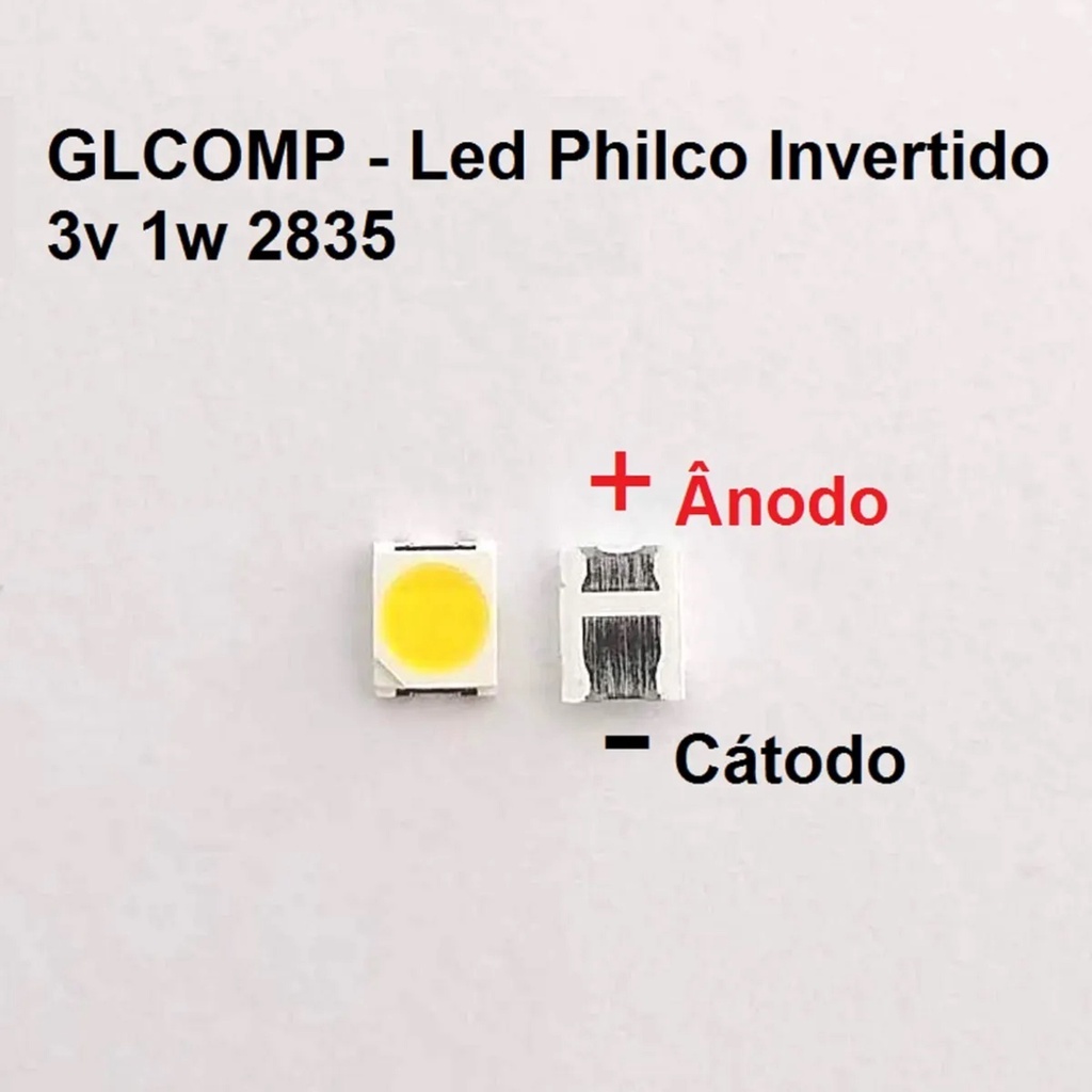 Led Smd Tv Philco 3v 1w 2835 Invertido 200 Peças