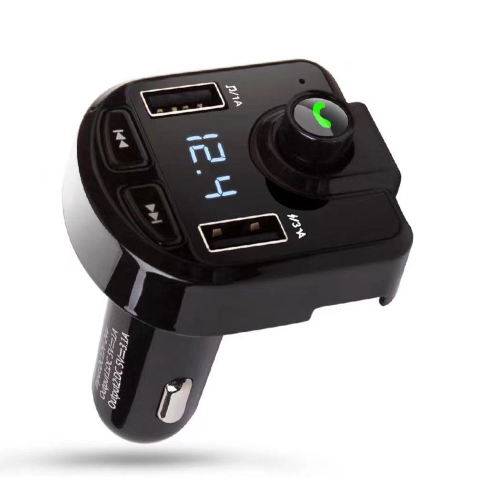 Carregador Carro Transmissor Fm Bluetooth Veicular Mp3 Rádio