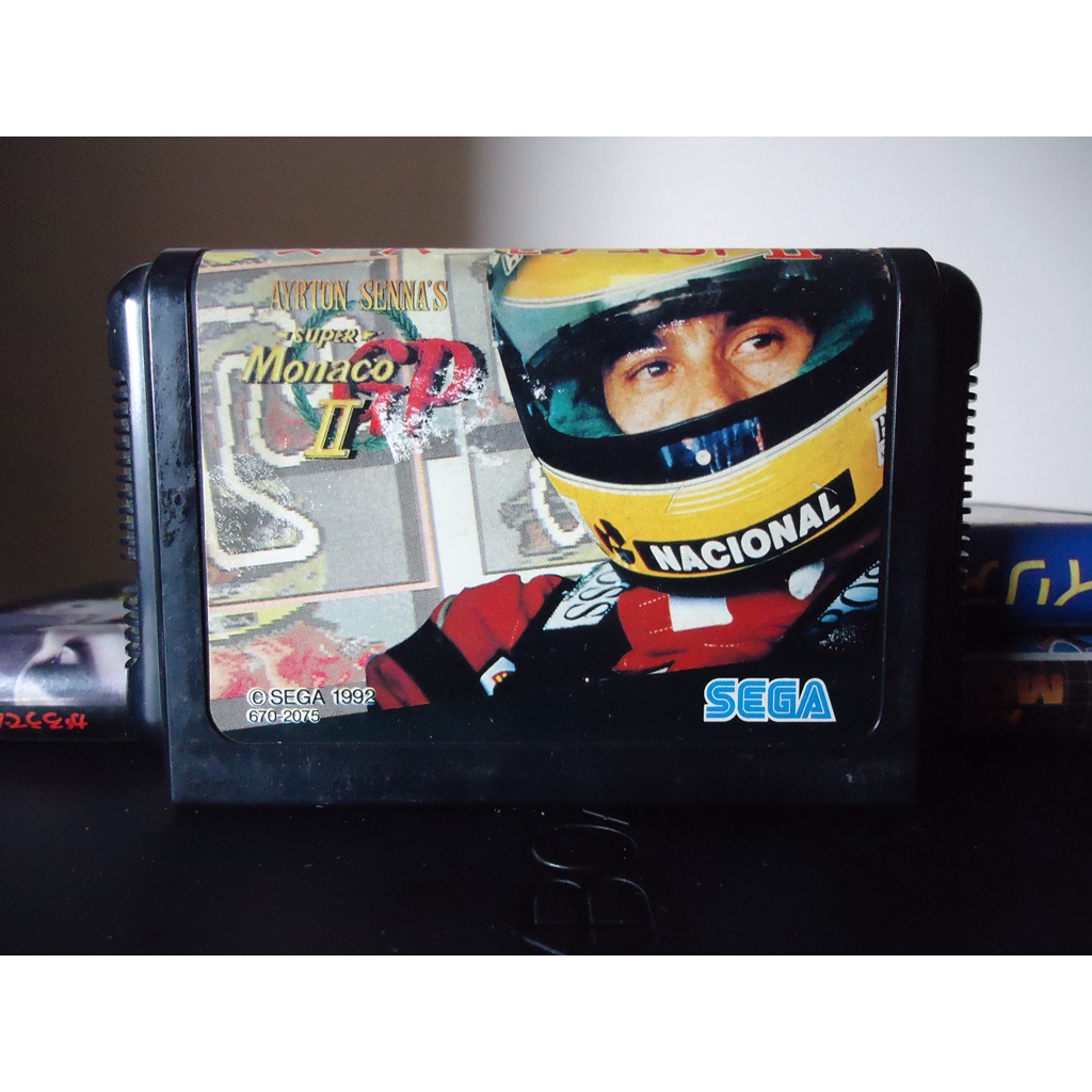 Sega Mega Drive Ayrton Senna Monaco GP 2 Original Japonês 100%