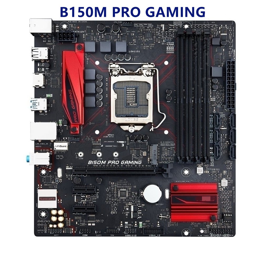 Placa Mãe De Mesa Asus B150M Pro Gaming B150 Lga 1151 Ddr4 64g Matx