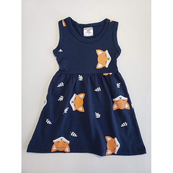 Vestido store raposa infantil