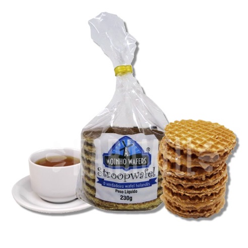 Biscoito Stroopwafel 230g - Moinho Wafers