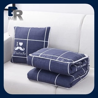 2 Em 1 Almofada Viagem Portátil Dobrável Quadrada Sofá De Cama Escritório Decoração De Casa De Carro
