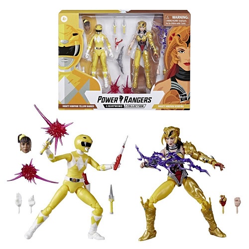 Power Rangers Mighty Morphin Yellow Ranger Vs. Scorpina 2-Pack