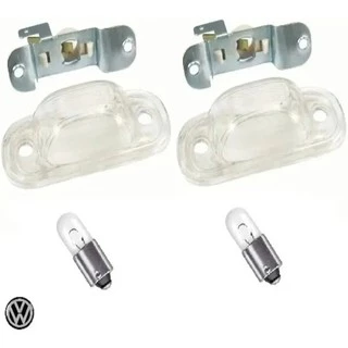 Par Lanterna Luz De Placa Vw Kombi Gol Voyage Saveiro
