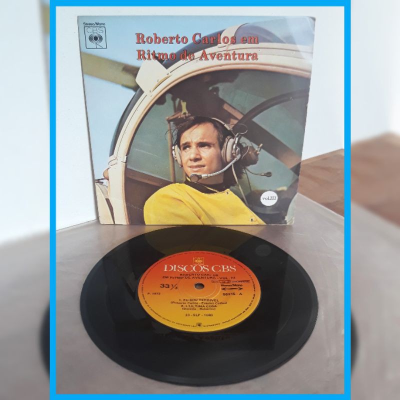 Disco de Roberto Carlos Em Ritmo De Aventura 3 Excelente estado! Shopee