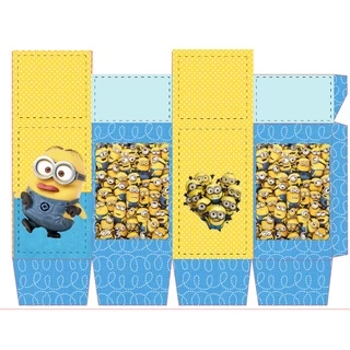 Caixa milk Minions personalizada 10 unidades.