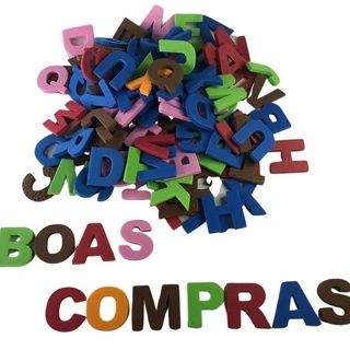 Alfabeto Movel Em Eva Pacote Com 570 Letras Com Cores Sortidas