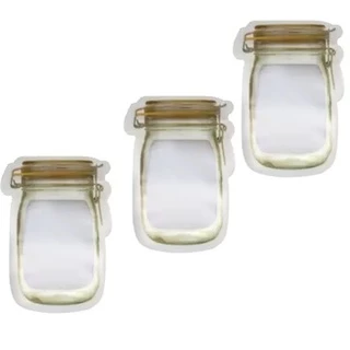 Kit Saco Zip Lock Para Alimentos 15 X 9,5 Cm Com 3 Uni