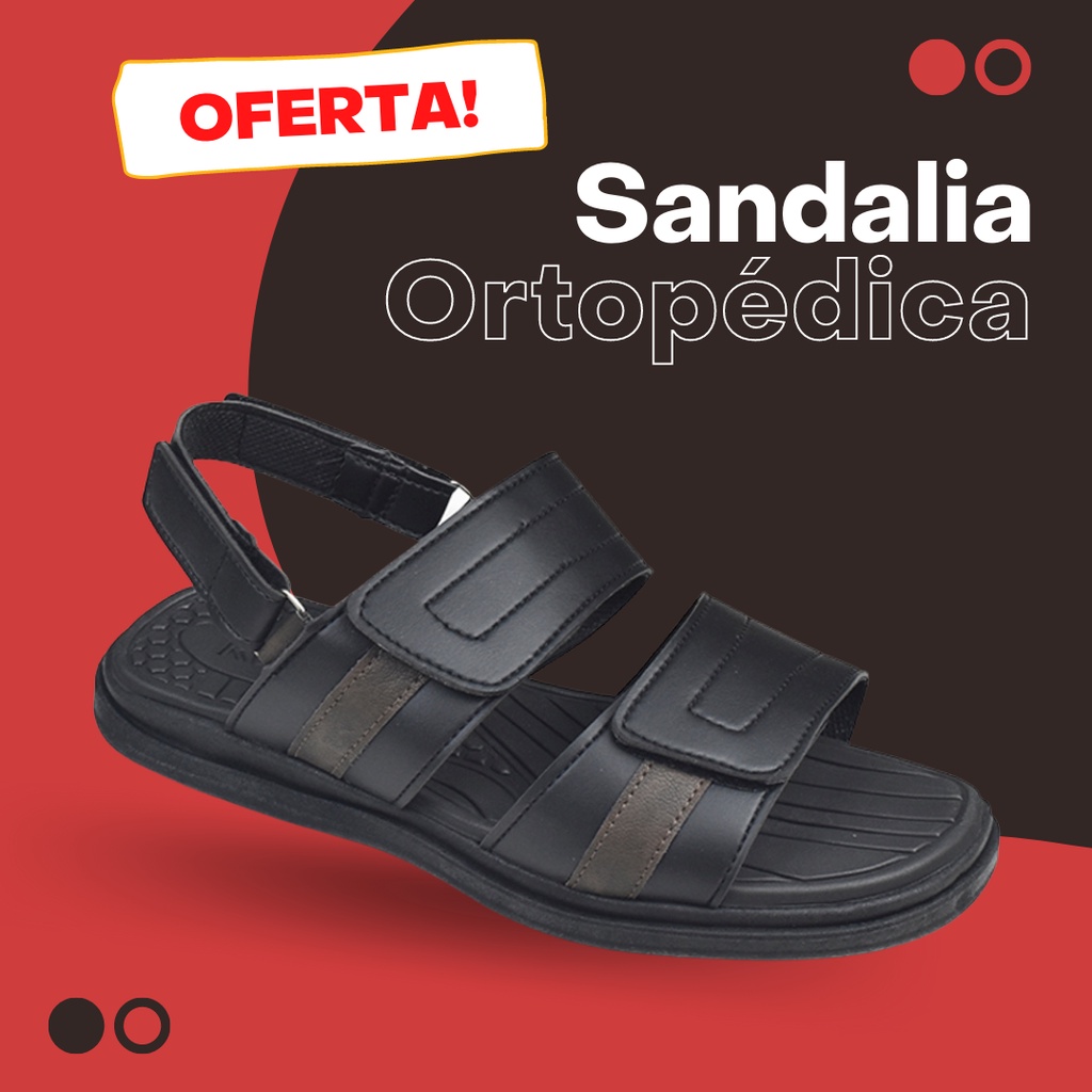 Sandália ortopédica para store homem