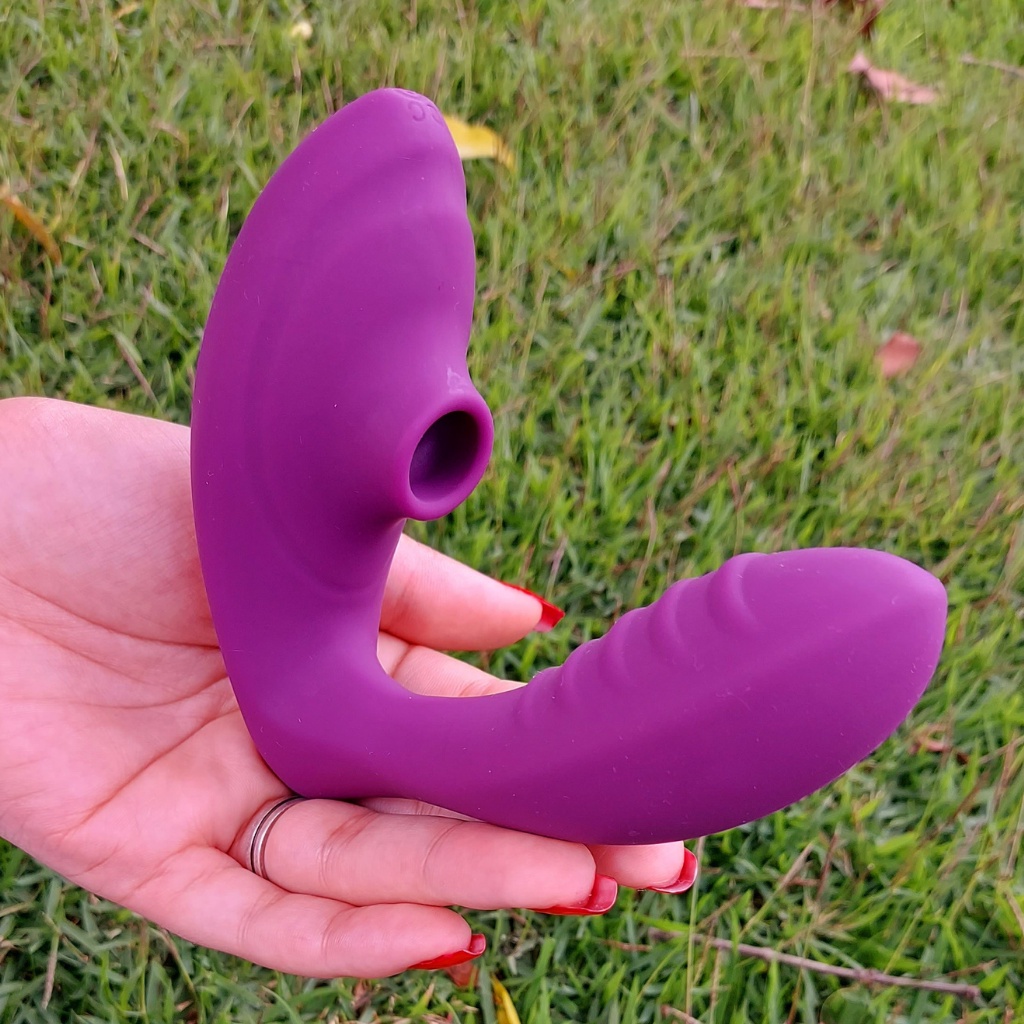 Vibrador de Sucção 2 em 1