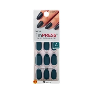 Unhas Postiças Autocolantes Impress Amendoada BIPAM519 - Kiss NY