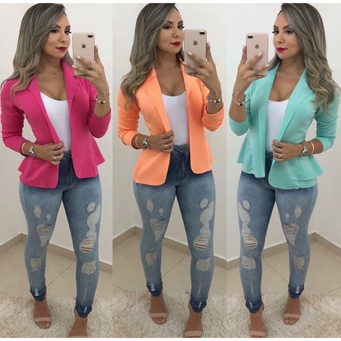 Blazer Feminino Jeans