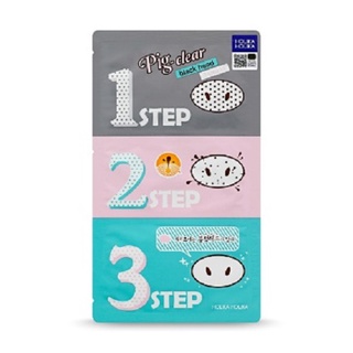 [HOLIKA HOLIKA] Pig-nose Clear Black Head 3 Step Kit 4ea