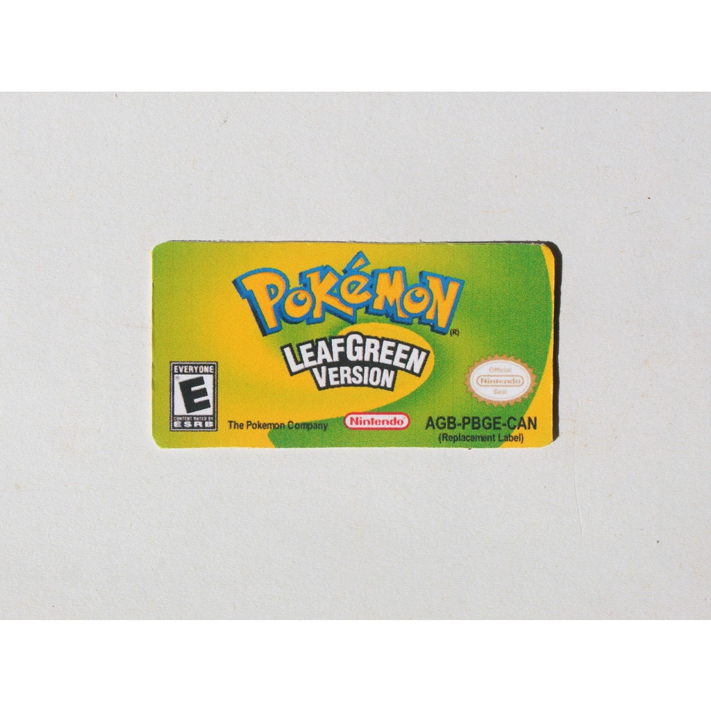 Pokemon LeafGreen Version - Game Boy Advance, Nintendo