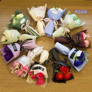 Buquê De Rosas Artificiais 3 Cabeças-Presente Dia Dos Namorados