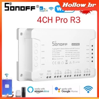 Sonoff 4ch Pro R3 interruptor inteligente Wifi smart switch Módulo DIY RF433MHz de Controle Remoto