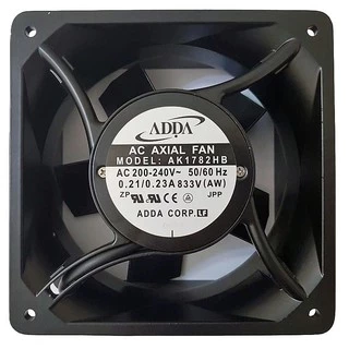 Fan Cooler Gabinete Industrial Rack Servidor Elevador Inversor 176mm x 176mm x 89mm AK1782HB