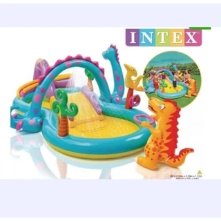 Piscina Infantil Inflável Playcenter Mundo dos Dinossauros 290 Litros Intex